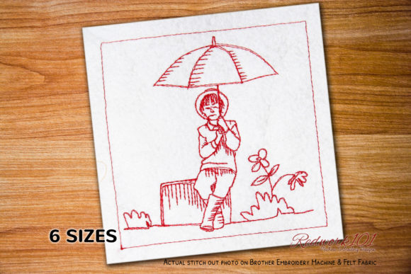 Boy with Umbrella Bluework: A Designer's Review