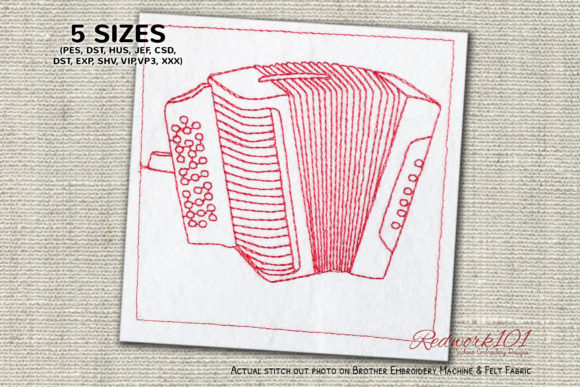 Diatonic Button Accordion Redwork Review
