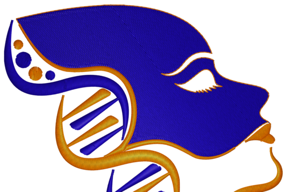 Face with DNA Hair: A Designer's Review for Branding