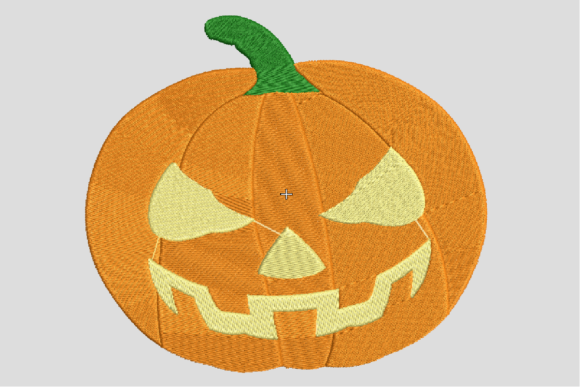 Scary Pumpkin: A Spooky Stitch for Halloween Crafts