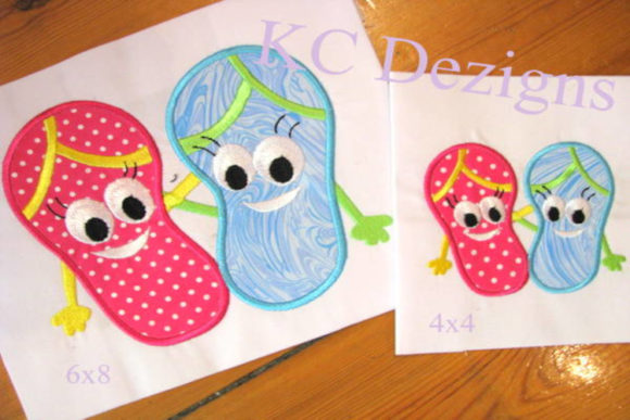 Smiley Flip Flops: A Designer's Take on Summer Applique